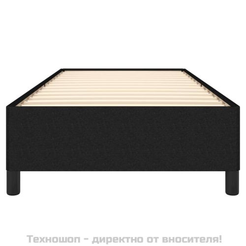 Рамка за легло без матрак, Черно, 80x200 см, плат