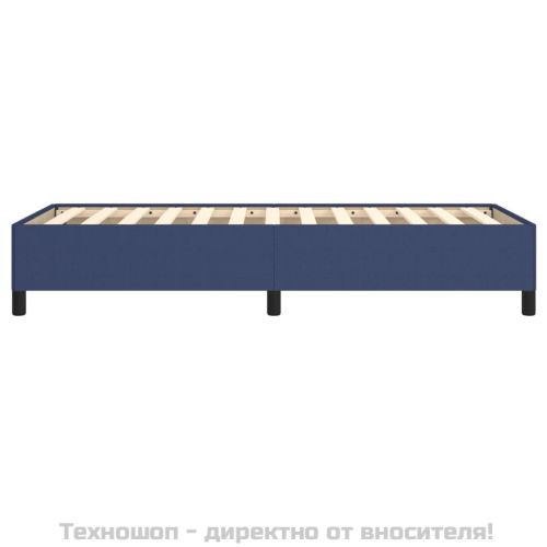Рамка за легло без матрак, Синьо, 80x200 см, плат