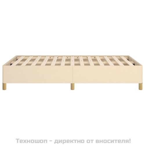 Рамка за легло без матрак, кремава, 120x200 см, плат