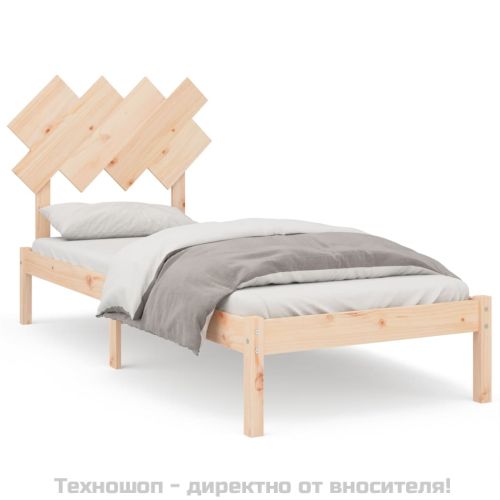 Рамка за легло, масивно дърво, 90x200 см