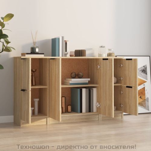 Сайдборди, 3 бр, сонома дъб,инженерно дърво