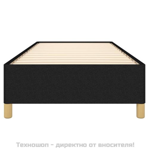 Рамка за легло без матрак, черна, 100x200 см, плат