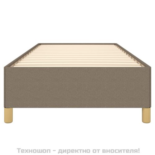 Рамка за легло без матрак, таупе, 100x200 см, плат
