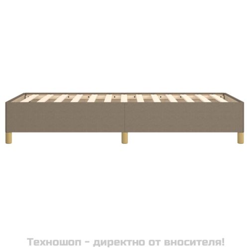 Рамка за легло без матрак, таупе, 100x200 см, плат