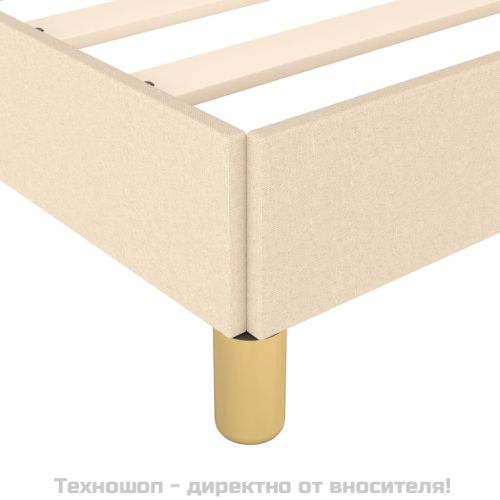Рамка за легло без матрак, кремава, 100x200 см, плат