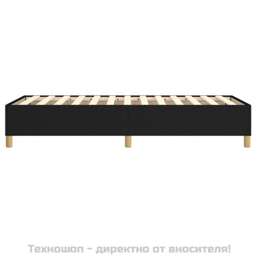 Рамка за легло с пружини, черна, 100x200 см, плат