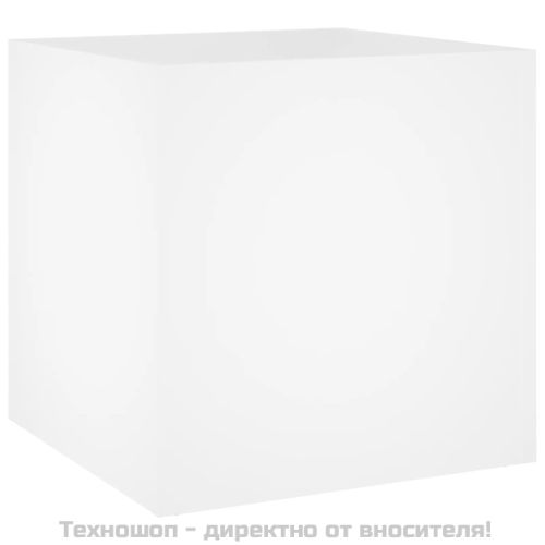 Комплект мебели за антре, бели, инженерно дърво