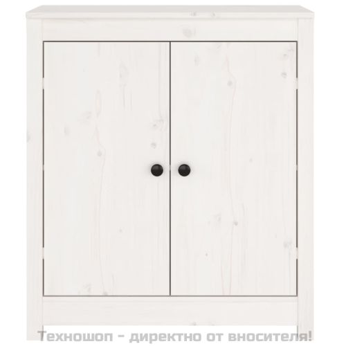 Сайдборди, 2 бр, бели, 70x35x80 см, бор масив