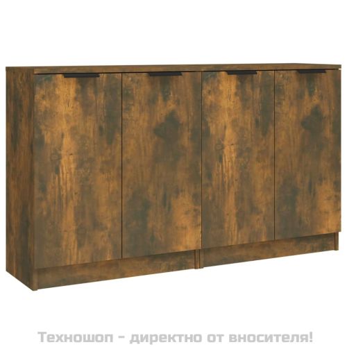 Сайдборди, 2 бр, опушен дъб, 60x30x70 см, инженерно дърво