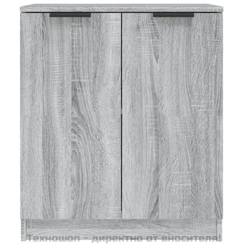 Сайдборди, 2 бр, Сив сонома, 60x30x70 см, инженерно дърво