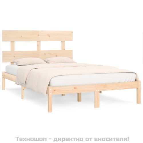 Рамка за легло, дърво масив, 200x200 см