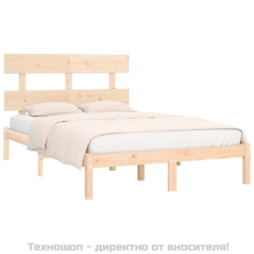 Рамка за легло, дърво масив, 200x200 см