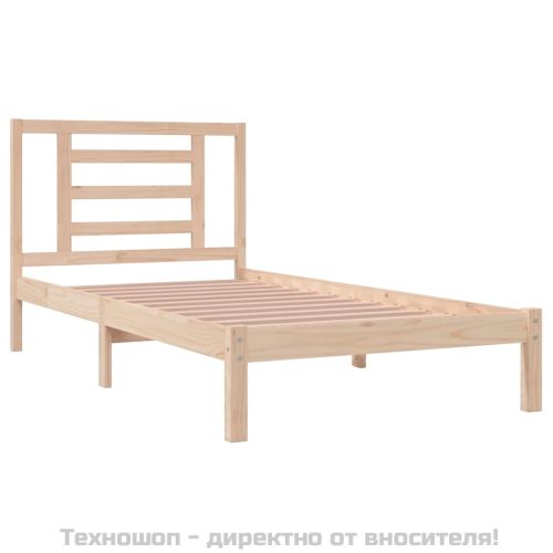 Рамка за легло без матрак, 90x200 см, масивна чамова дървесина