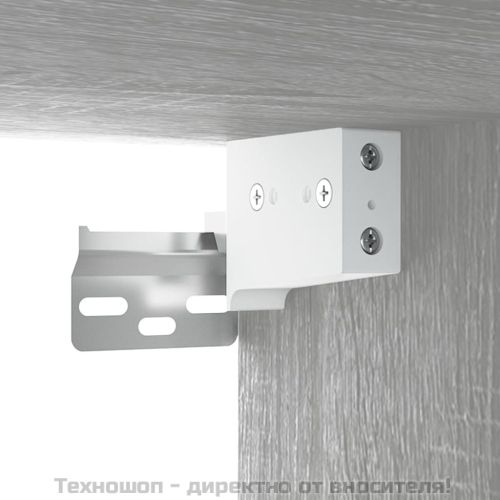 ТВ шкафове, 4 бр, сив сонома, 80x30x30 см, инженерно дърво