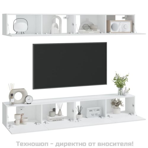 Стенни ТВ шкафове, 4 бр, 100x30x30 см