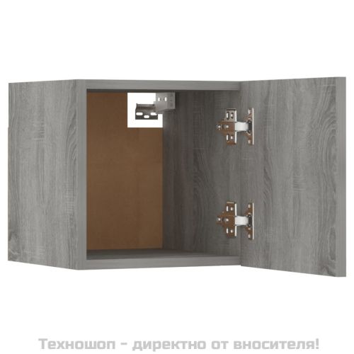 Комплект ТВ шкафове от 8 части, сив сонома, инженерно дърво