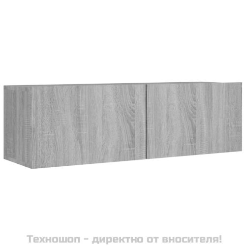 Комплект ТВ шкафове от 8 части, сив сонома, инженерно дърво