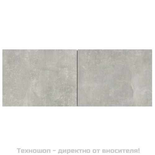 Комплект ТВ шкафове от 5 части, бетонно сив, инженерно дърво