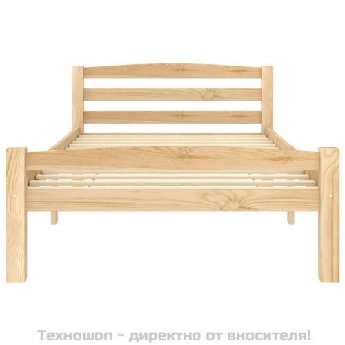 Рамка за легло, бор масив, 90x200 cм