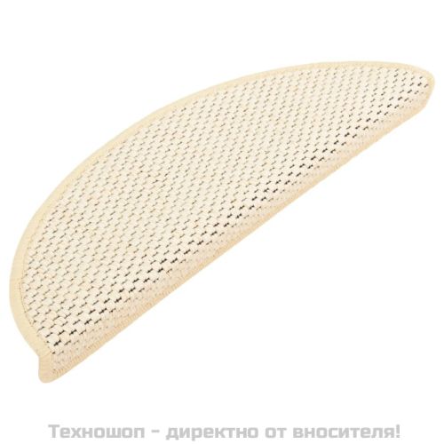 Самозалепващи стелки за стълби сизал 15 бр 56x17x3 см бербер