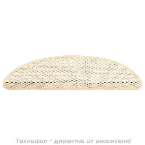 Самозалепващи стелки за стълби сизал 15 бр 56x17x3 см бербер