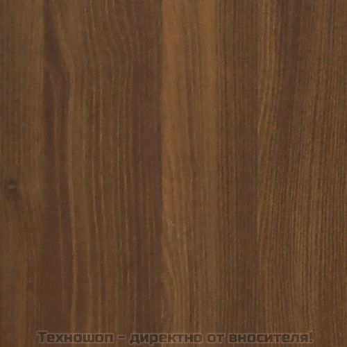 Стенни шкафове 2 бр кафяв дъб 100x36,5x35 см инженерно дърво