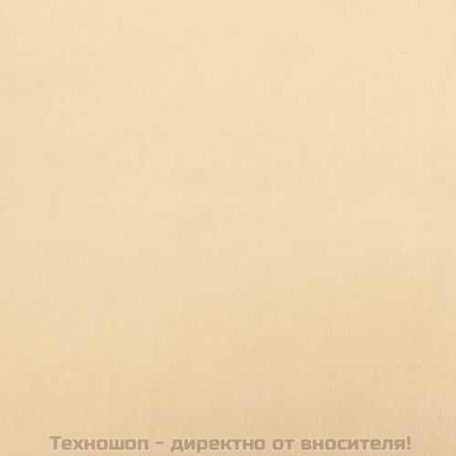 Табуретка, кремаво, бяла, 60x60x36 см, кадифе