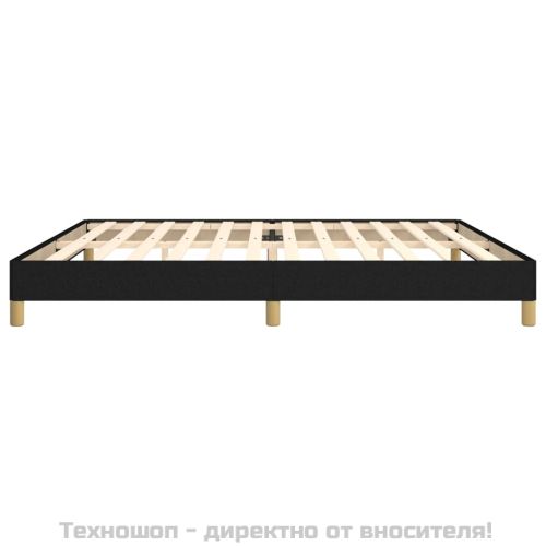 Рамка за легло без матрак, черна, 200x200 см, плат