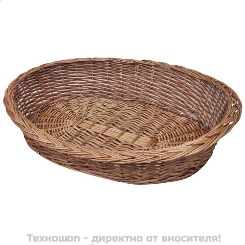 Върбова кошница/легло за куче, естествен цвят, 90 см