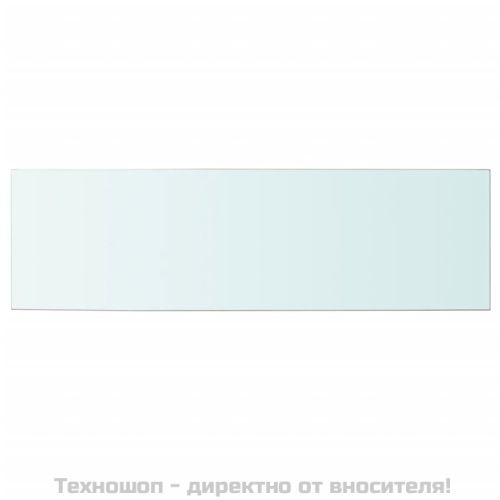 Плоча за рафт, прозрачно стъкло, 100 x 30 см
