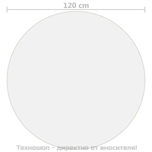 Протектор за маса, прозрачен, Ø 120 см, 1,6 мм, PVC