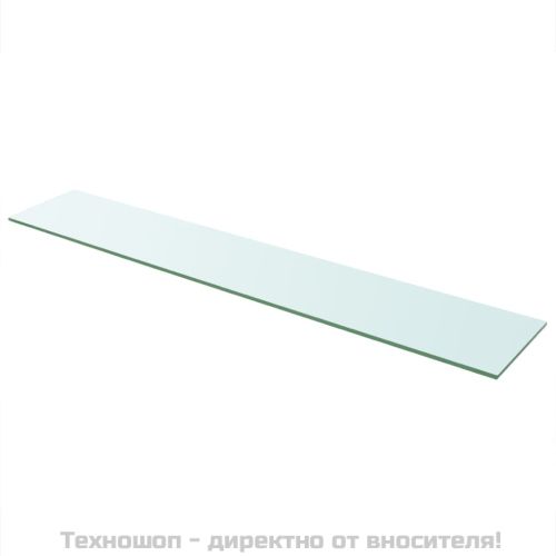 Рафтове, 2 бр, панели прозрачно стъкло, 110x20 см