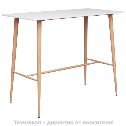 Бар комплект от 5 части, бяло и черно