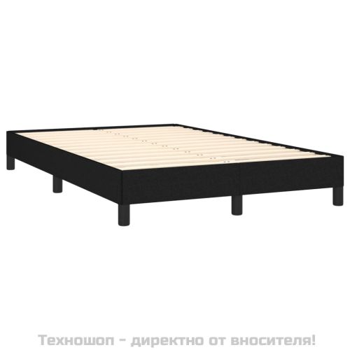 Рамка за легло без матрак, черна, 120x200 см, плат
