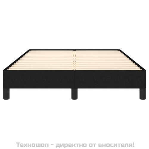Рамка за легло без матрак, черна, 120x200 см, плат