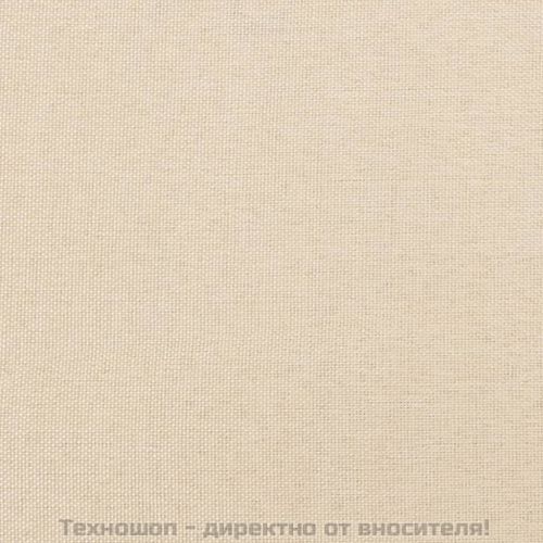 Горна табла за легло, кремава, 100x5x78/88 см, плат