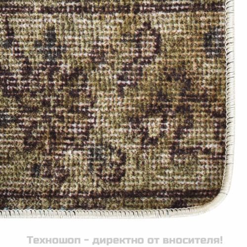 Килим, миещ се, пачуърк, 80x150 см, пъстър, противоплъзгащ