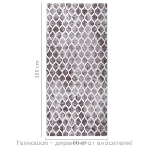Килим, миещ се, 80x300 см, пъстър