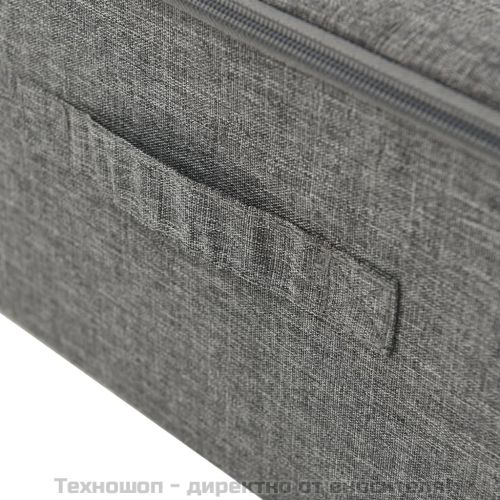 Кутия за съхранение, текстил, 70x40x18 см, антрацит