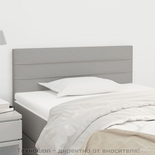 Горна табла за легло, светлосива, 100x5x78/88 см, плат