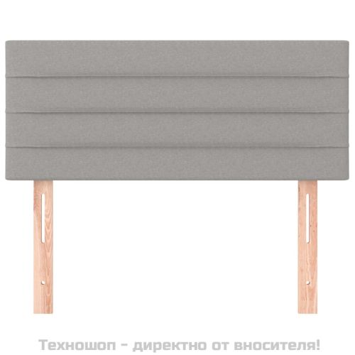 Горна табла за легло, светлосива, 100x5x78/88 см, плат