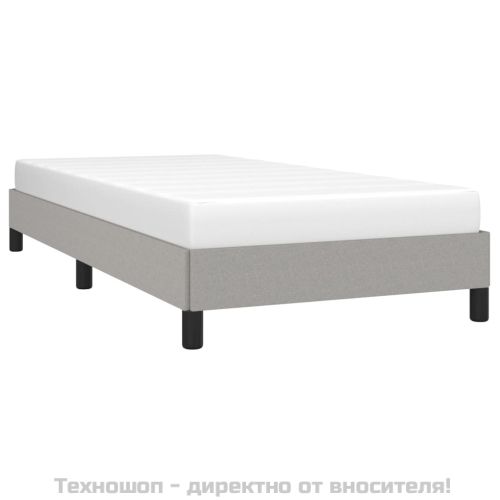 Рамка за легло без матрак, светлосива, 80x200 см, плат