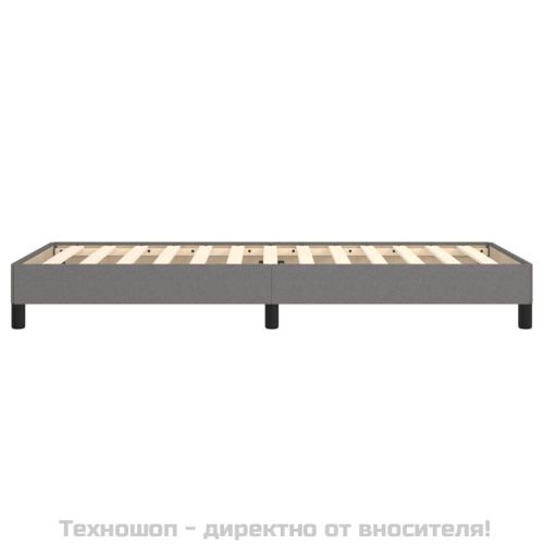 Рамка за легло без матрак, тъмносива, 90x200 см, плат