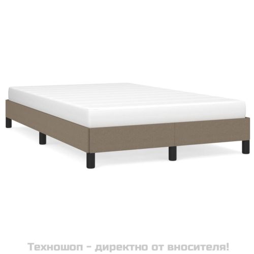 Рамка за легло без матрак, таупе, 120x200 см, плат
