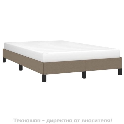 Рамка за легло без матрак, таупе, 120x200 см, плат