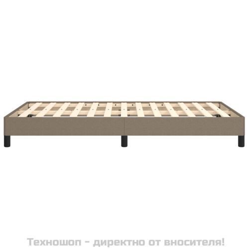 Рамка за легло без матрак, таупе, 120x200 см, плат