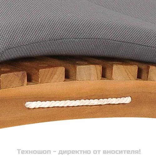 Шезлонги, 2 бр, с възглавници, тиково дърво масив