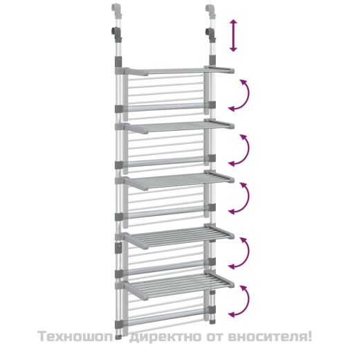 Сушилник на 5 нива, алуминий