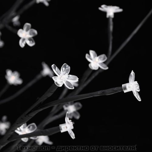 Черешов цвят LED дърво топло бяло 672 LED 400 см