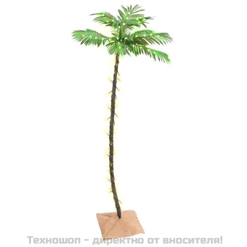 LED палмово дърво топло бяло 96 светодиода 180 см